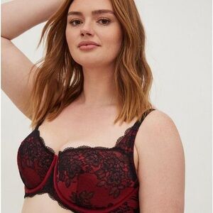 Torrid Curve Retro Inspired Balconette Unlined Underwire Bra